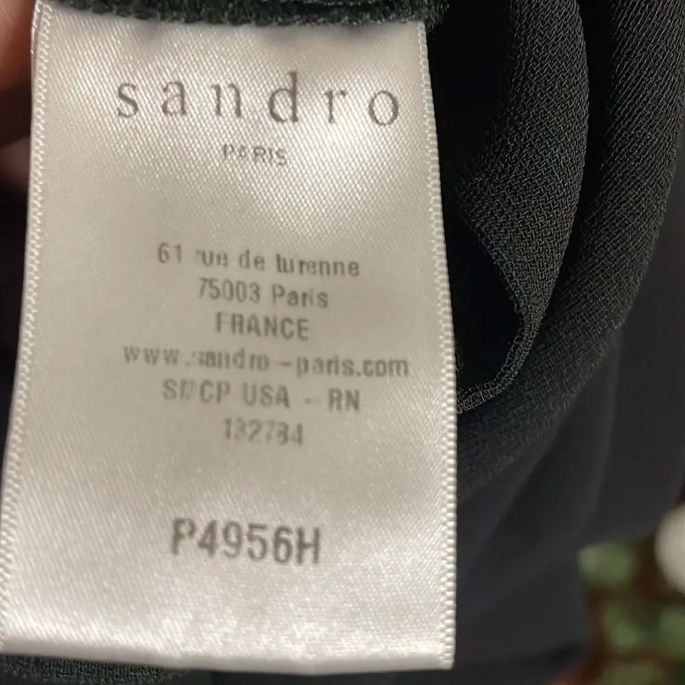 Sandro black mesh jumpsuit Size Medium/IT 2 - Picture 5 of 7